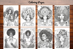 Black Girl Coloring Pages - CraftNest - Digital Crafting and Art