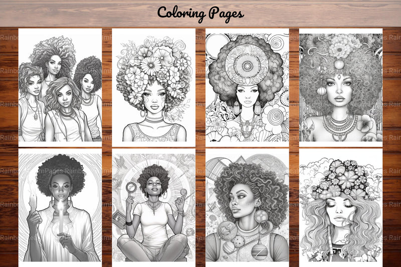 Black Girl Coloring Pages - CraftNest - Digital Crafting and Art