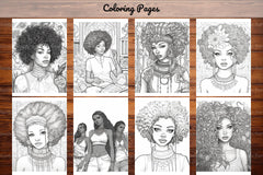 Black Girl Coloring Pages - CraftNest - Digital Crafting and Art