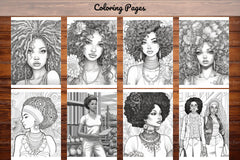 Black Girl Coloring Pages - CraftNest - Digital Crafting and Art