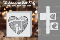 Girl and Cat 3D Papercut Shadow Box Clipart Bundle - CraftNest - Digital Crafting and Art
