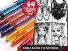 Girls Back To School Coloring Books