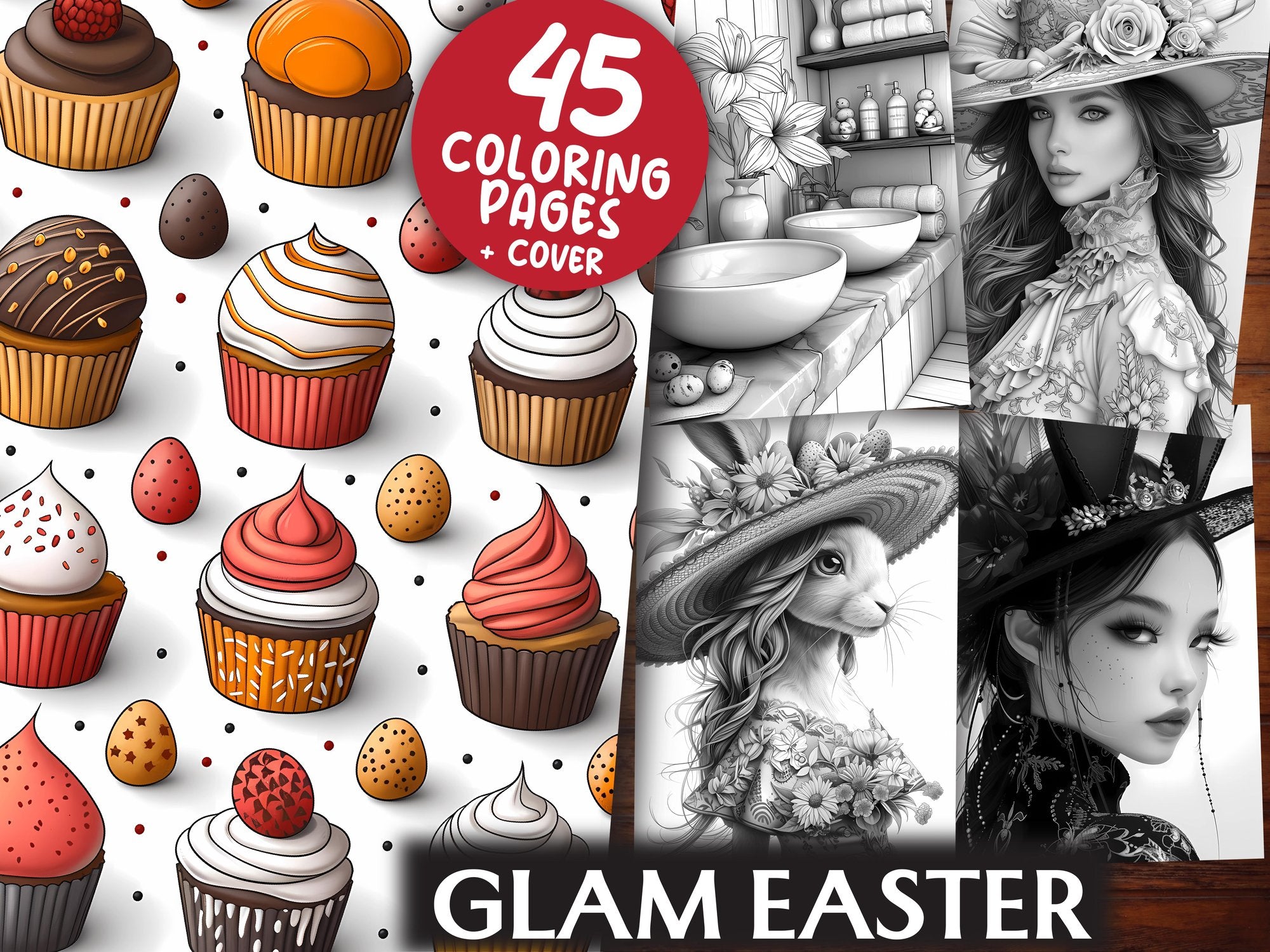 Glam Easter Coloring Books - CraftNest