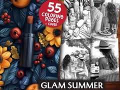 Glam Summer Coloring Books - CraftNest - Digital Crafting and Art