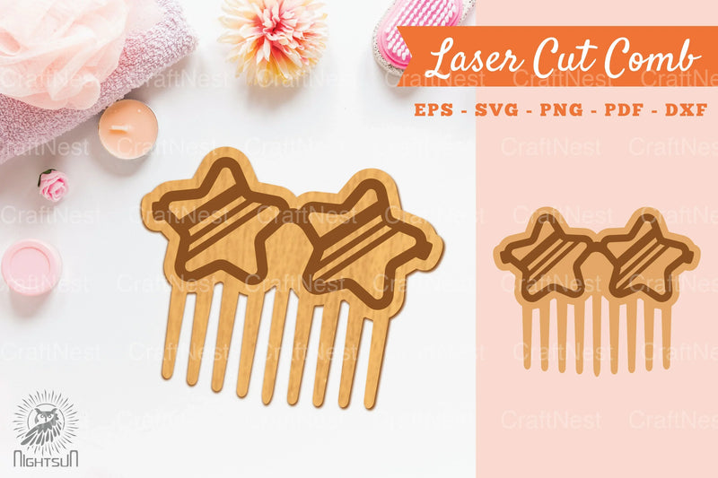 Laser Cut Glasses Comb Clipart Bundle - CraftNest - Digital Crafting and Art
