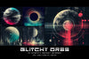 Glitchy Orbs - Wall Art