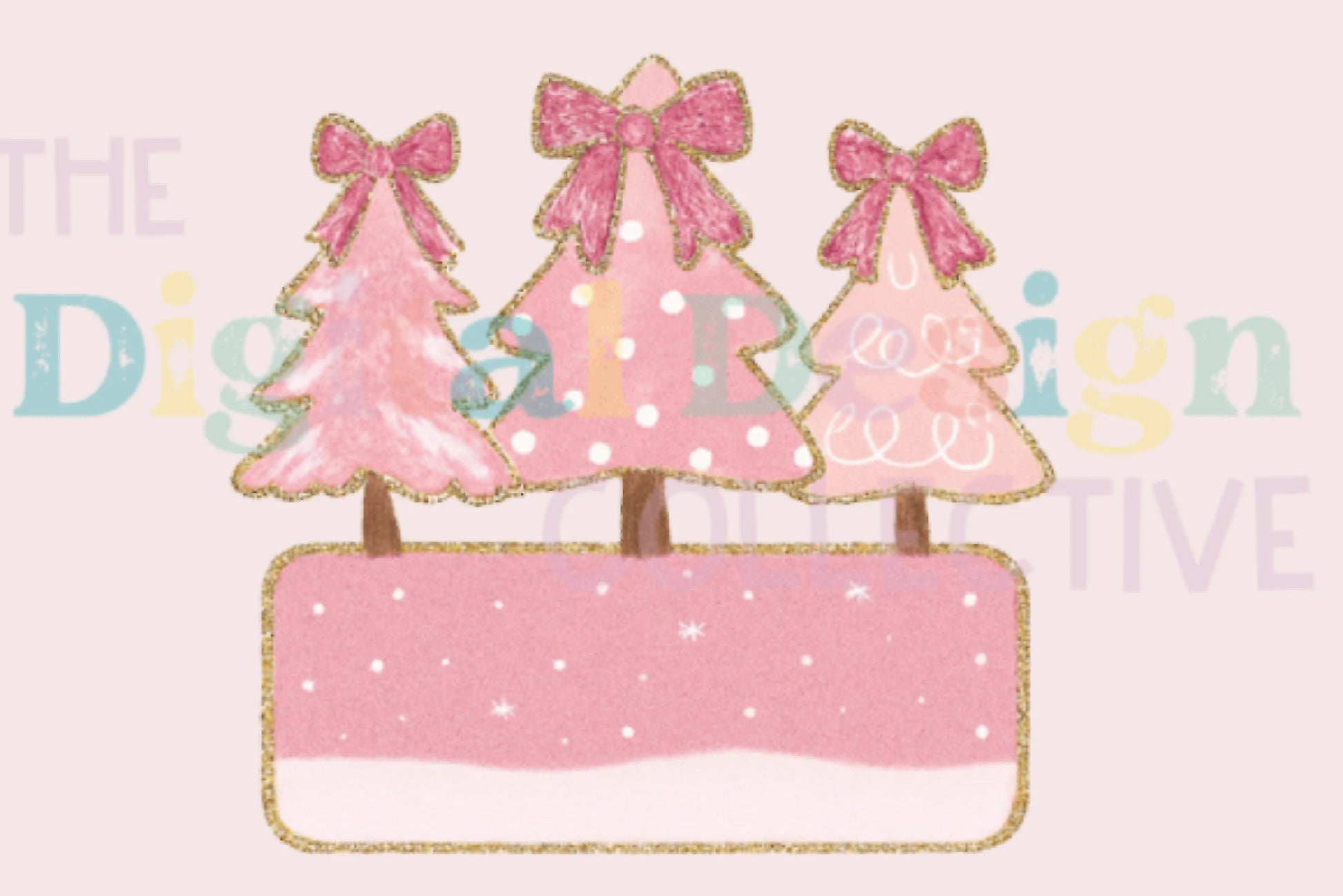 Glitter Coquette Christmas Tree Clipart Bundle - CraftNest - Digital Crafting and Art