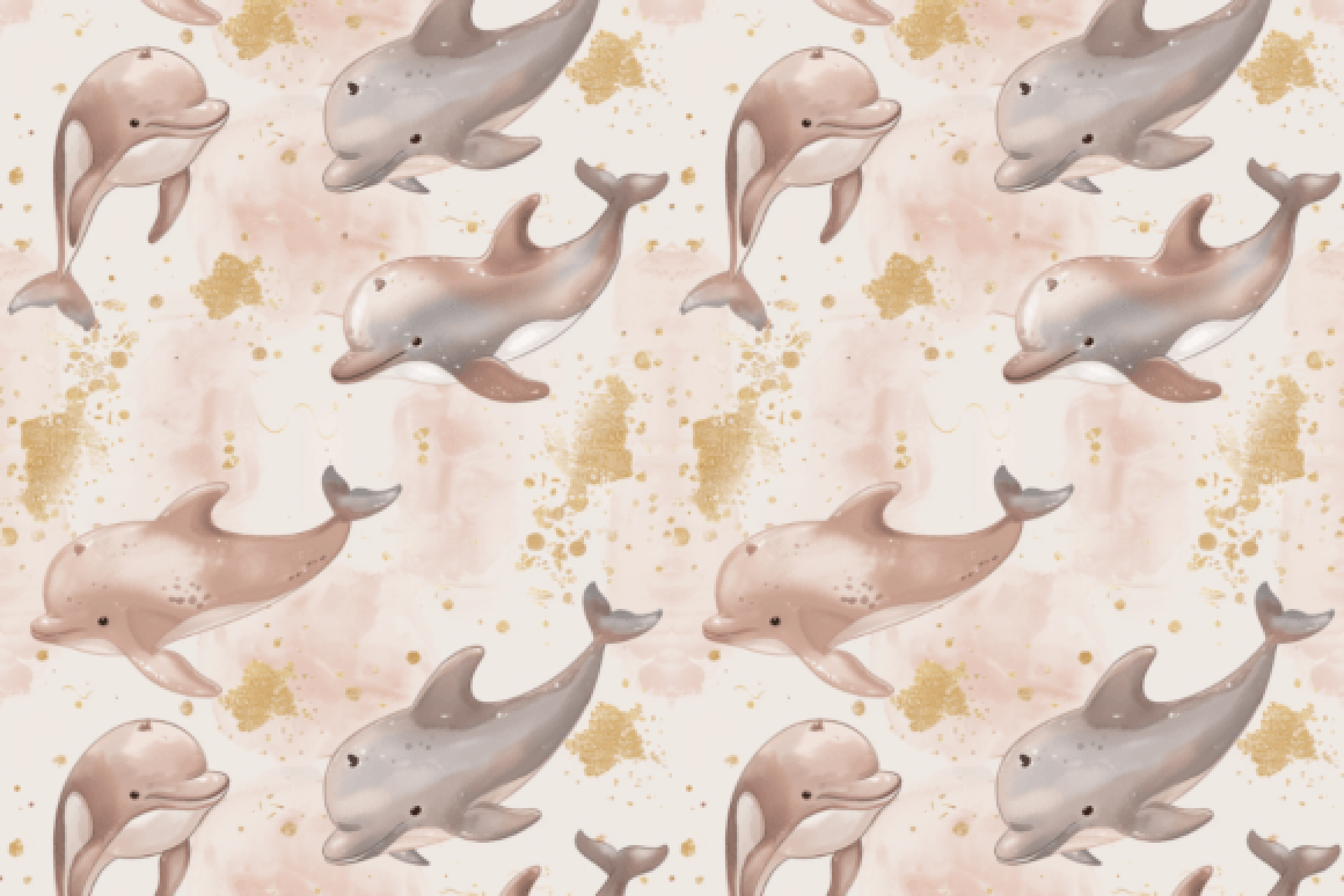 Glitter Sea Life Seamless Digital Paper