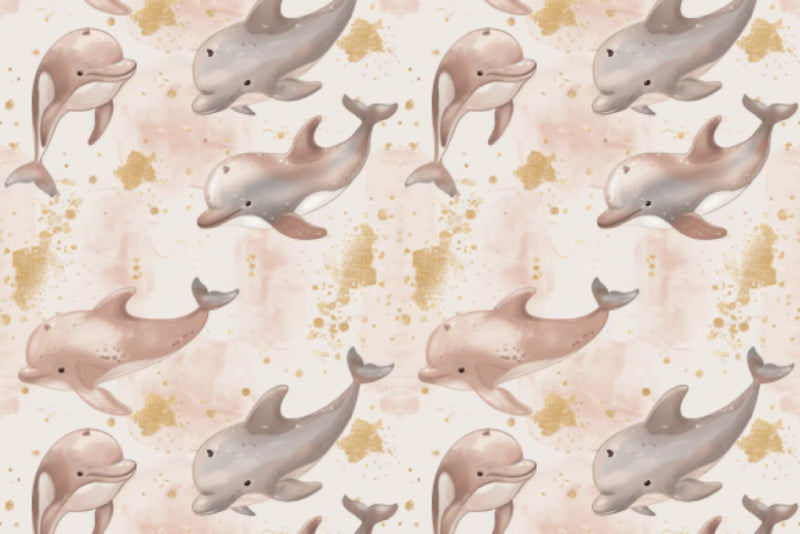 Glitter Sea Life Seamless Digital Paper - CraftNest - Digital Crafting and Art