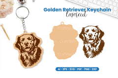 Golden Retriever Keychain Laser Cut Clipart Bundle - CraftNest - Digital Crafting and Art