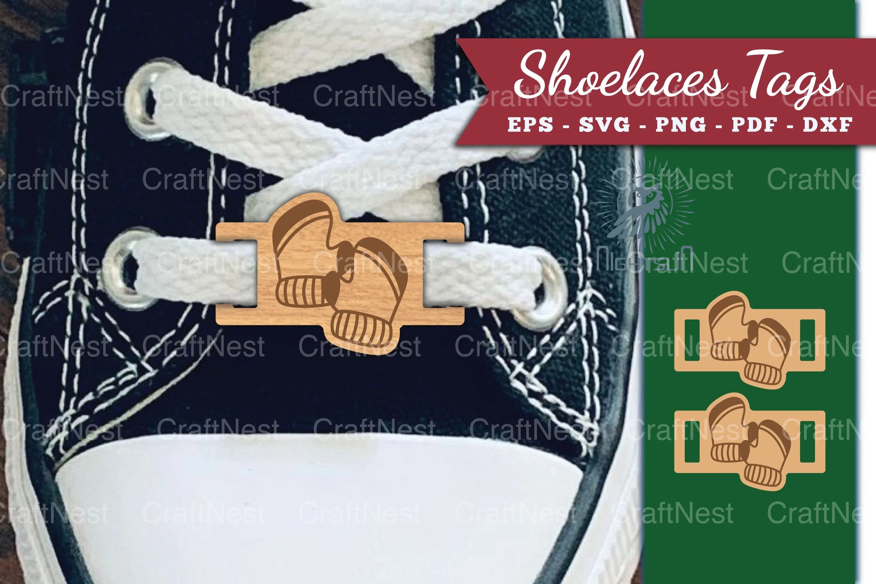 Gloves Shoelaces Tags Laser Cut Clipart Bundle - CraftNest - Digital Crafting and Art