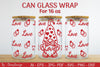 Gnome Valentine Can Glass 16 OZ SVG Bundle