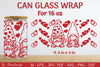 Gnome Valentine Can Glass 16 OZ SVG Bundle