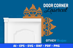 Gnome Christmas Door Corner SVG Bundle 8 - CraftNest - Digital Crafting and Art