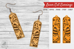 Gnome Laser Cut Earrings Clipart Bundle - CraftNest - Digital Crafting and Art