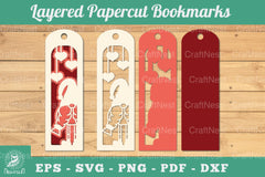 Gnome Papercut Bookmark SVG Bundle - CraftNest - Digital Crafting and Art