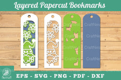 Gnome Papercut Bookmark SVG Bundle - CraftNest - Digital Crafting and Art