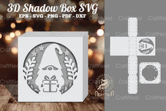 Gnome Papercut Shadow Box Clipart Bundle - CraftNest - Digital Crafting and Art