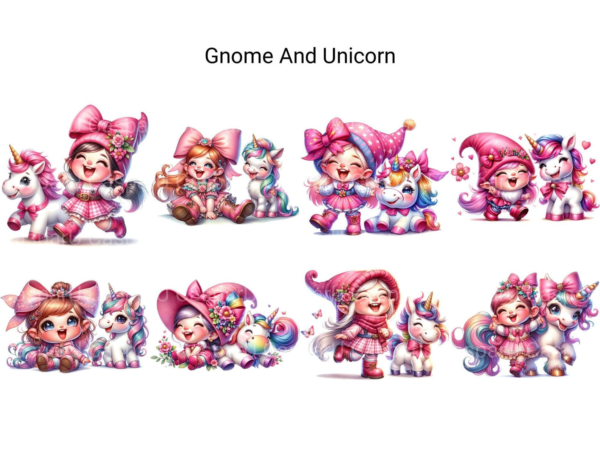 Gnome and Unicorn - CraftNest - Digital Crafting and Art
