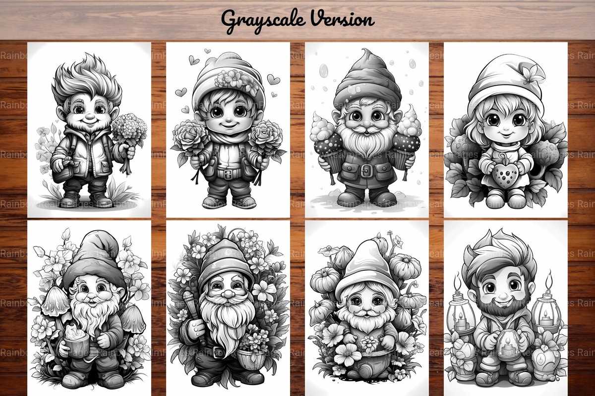 Gnome Valentines Day Coloring Books - CraftNest