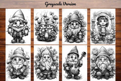 Gnome Valentines Day Coloring Books - CraftNest