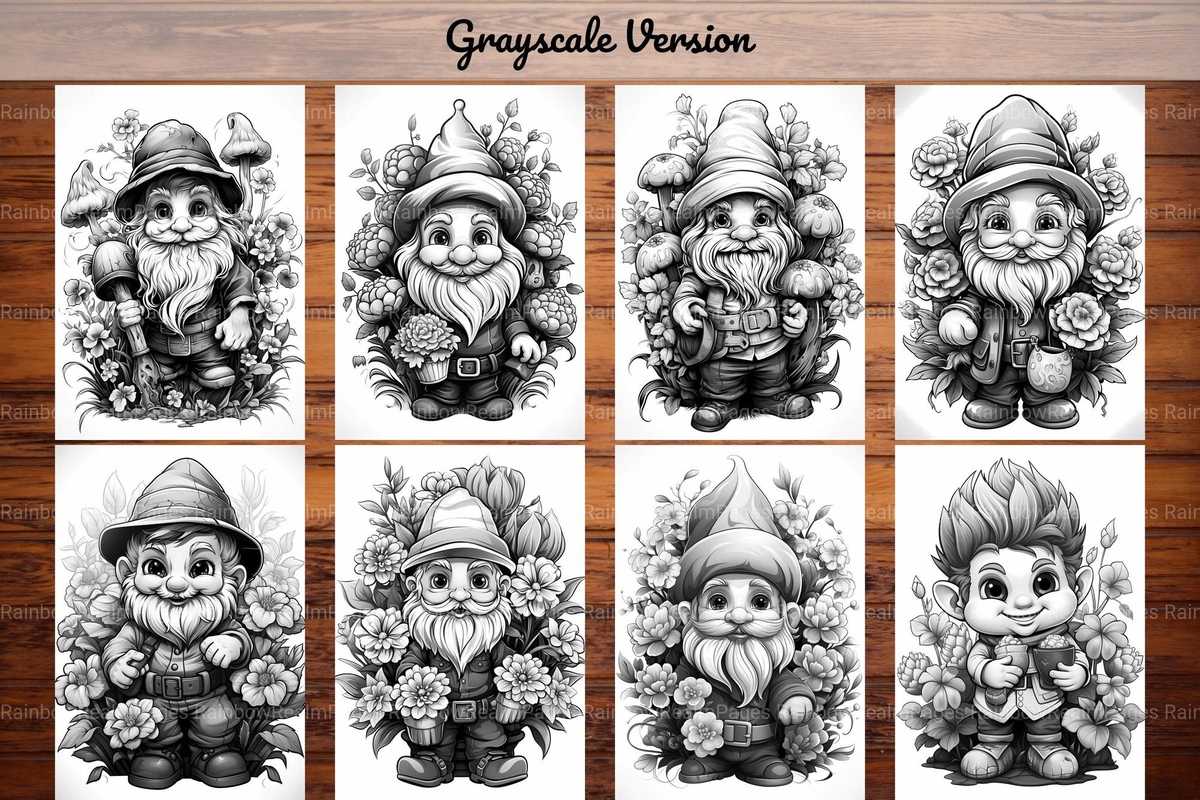 Gnome Valentines Day Coloring Books - CraftNest