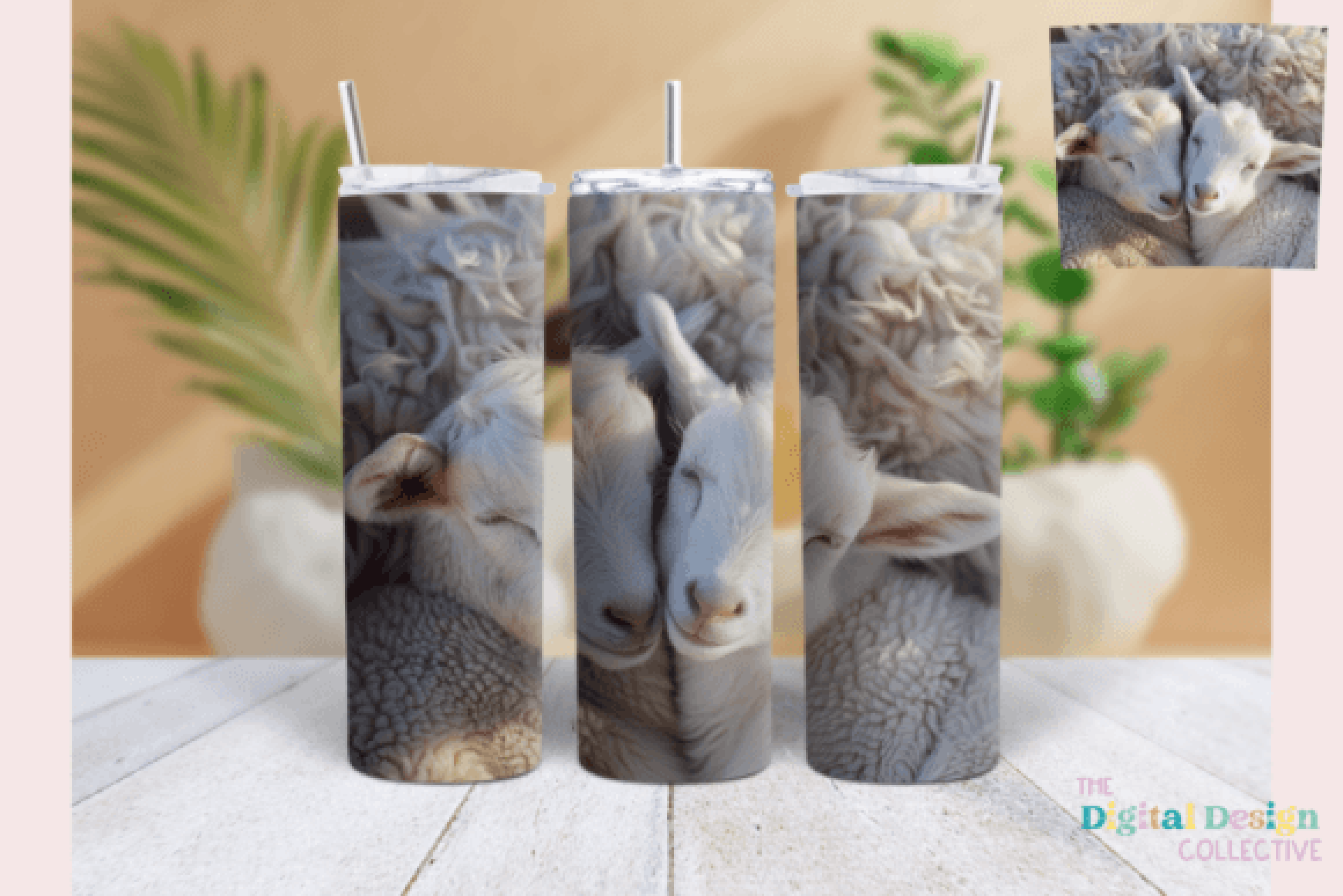 Goat Tumbler Wrap & Tumbler Bundle