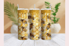 Orange Glitter Honey Bee Tumbler Wrap Bundle