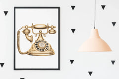 Gold Metallic Floral Vintage Phone Design Clipart Bundle - CraftNest - Digital Crafting and Art