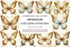 Gold Glitter Butterflies Clipart Bundle 2