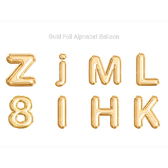 Gold Foil Alphabet Balloon Clipart - CraftNest - Digital Crafting and Art
