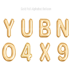 Gold Foil Alphabet Balloon Clipart - CraftNest - Digital Crafting and Art