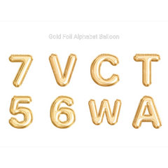 Gold Foil Alphabet Balloon Clipart - CraftNest - Digital Crafting and Art