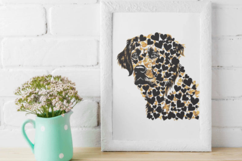 Golden Retriever Hearts Clipart Bundle - CraftNest - Digital Crafting and Art
