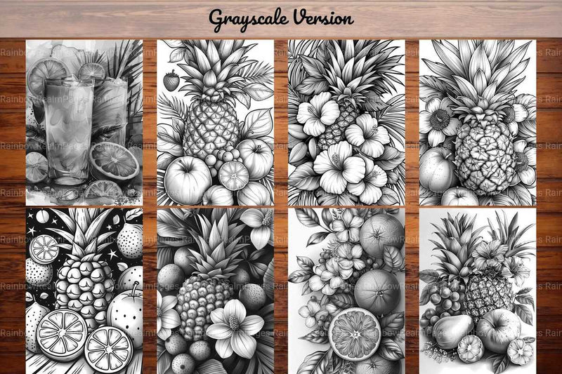 Golden Tropicals Coloring Books - CraftNest - Digital Crafting and Art