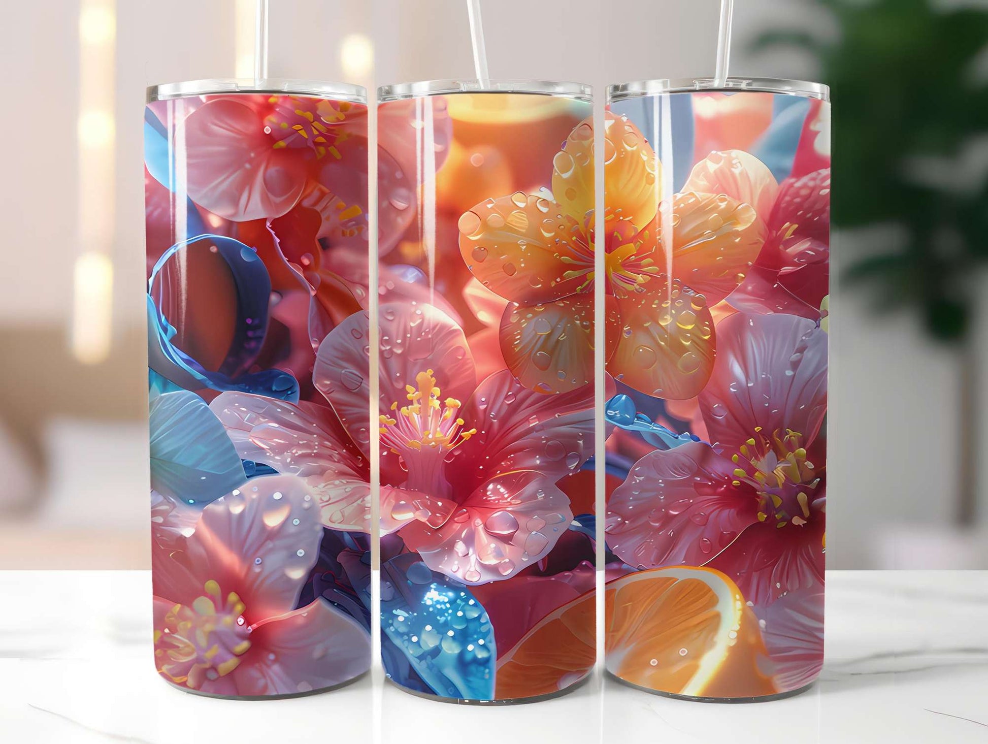 Golden Tropicals 1 Tumbler Wrap - CraftNest - Digital Crafting and Art