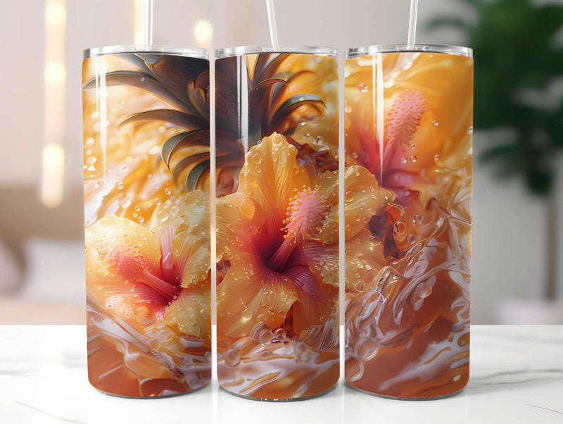 Golden Tropicals 1 Tumbler Wrap - CraftNest - Digital Crafting and Art