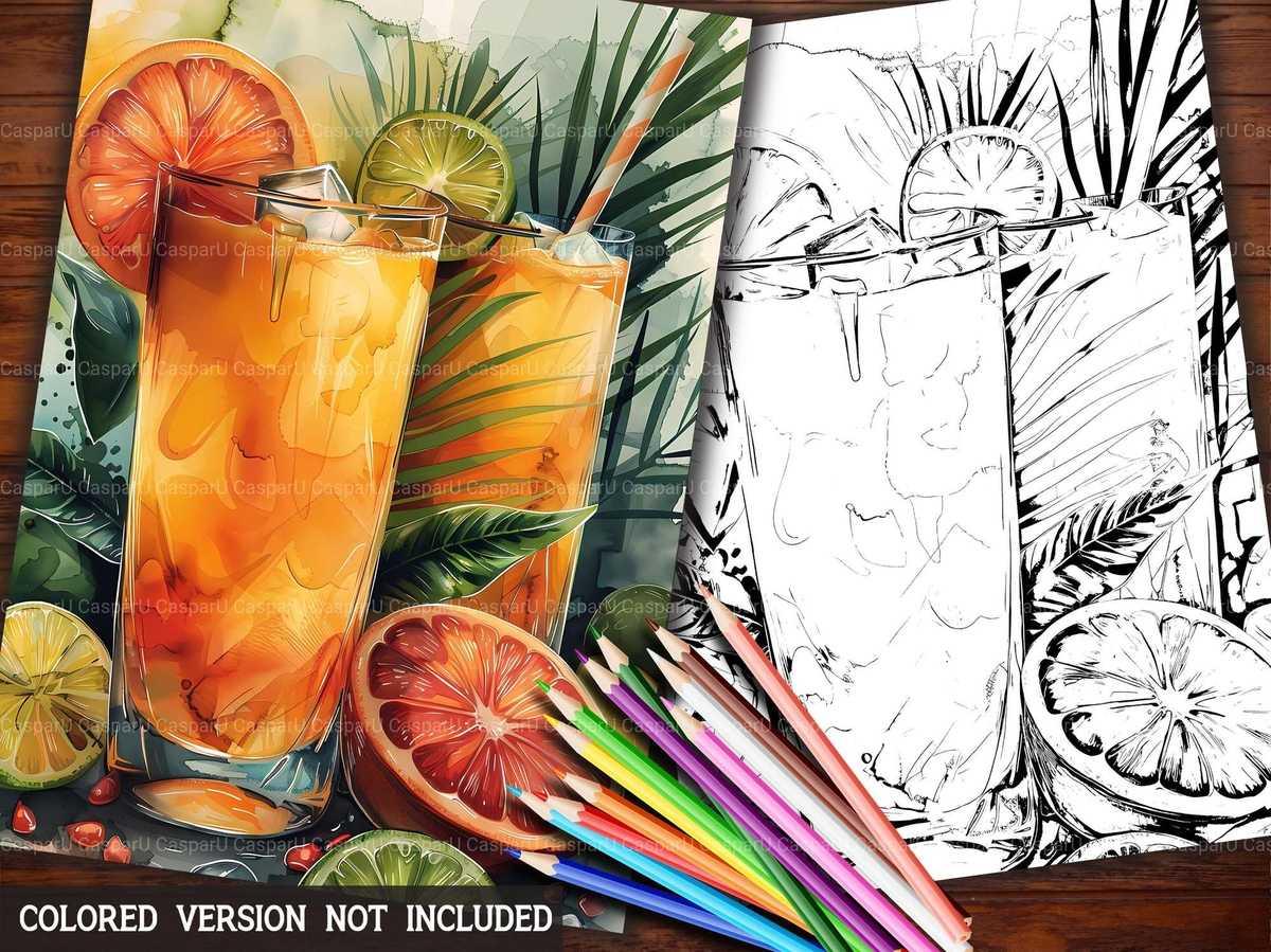 Golden Tropicals Coloring Books - CraftNest - Digital Crafting and Art