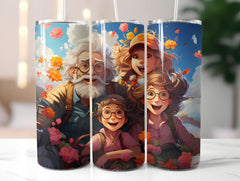 Golden Years Spring Tumbler Wrap - CraftNest