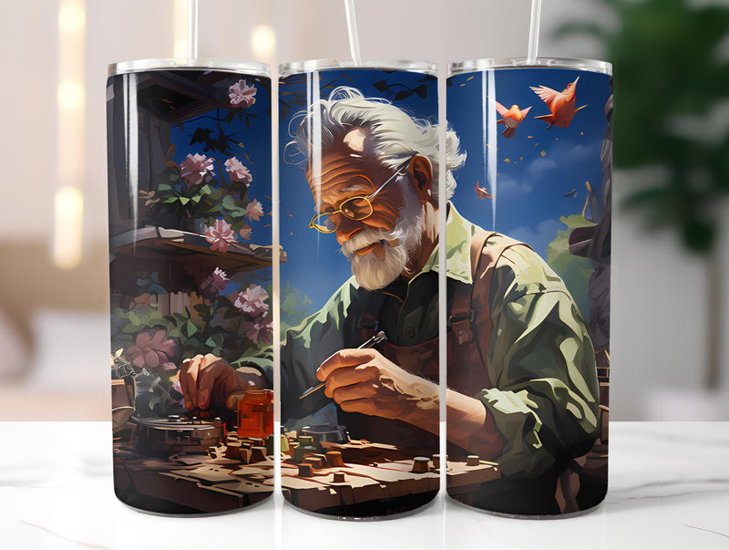 Golden Years Spring Tumbler Wrap - CraftNest