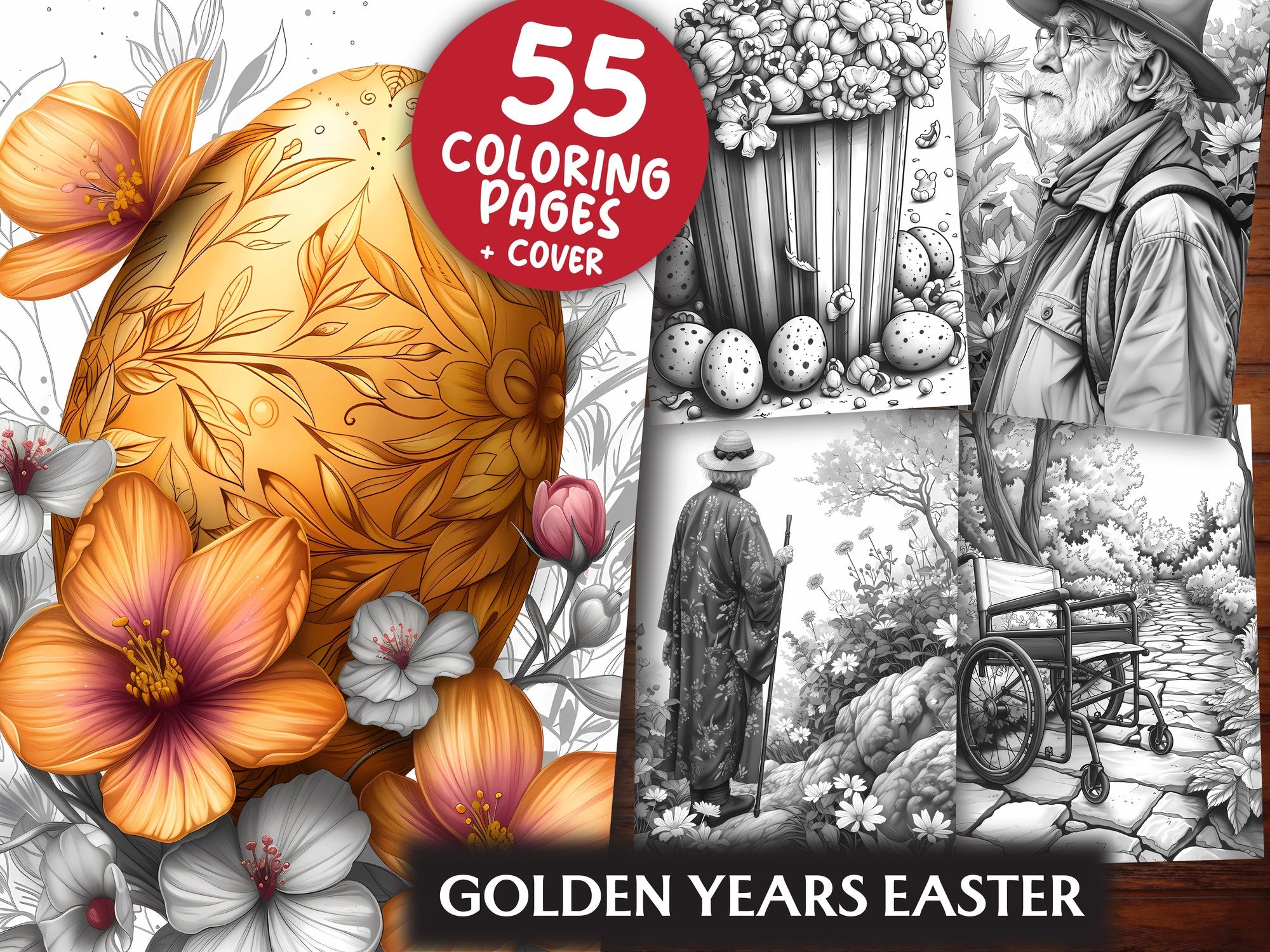 Golden Years Easter Coloring Books - CraftNest