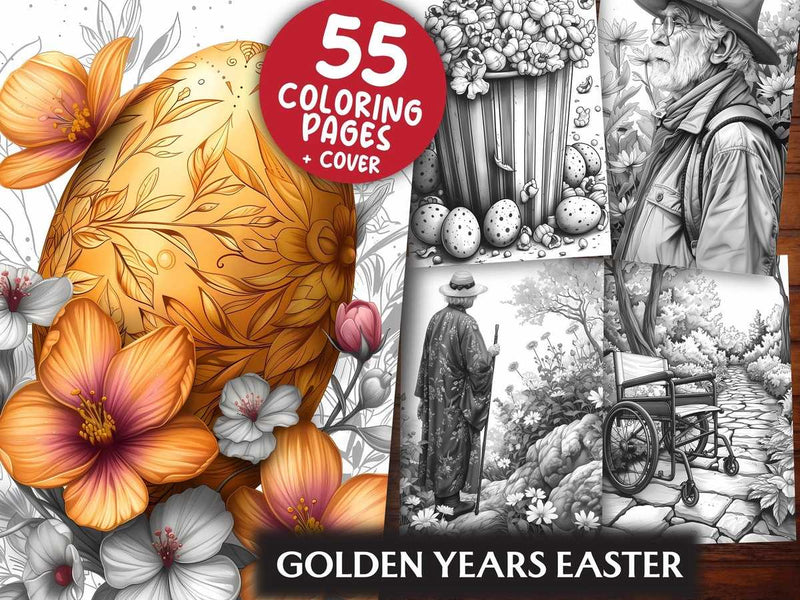 Golden Years Easter Coloring Books - CraftNest