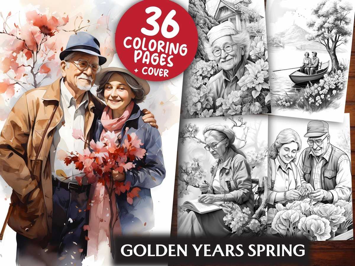 Golden Years Spring Coloring Books - CraftNest