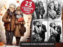 Golden Years Valentines Day Coloring Books - CraftNest