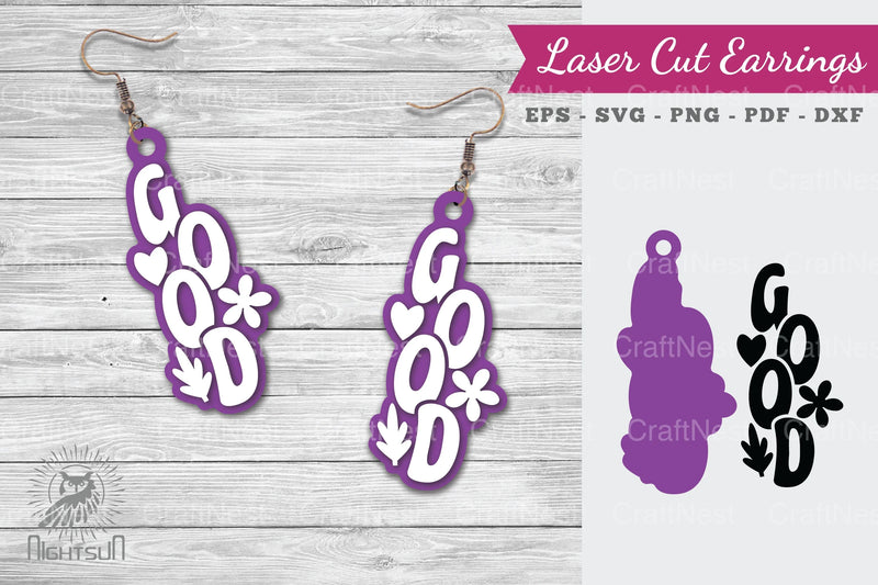Good Lasercut Earrings SVG Bundle - CraftNest - Digital Crafting and Art