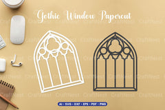 Gothic Window Papercut SVG Bundle - CraftNest - Digital Crafting and Art