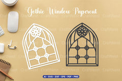 Gothic Window Papercut SVG Bundle - CraftNest - Digital Crafting and Art