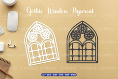 Gothic Window Papercut SVG Bundle - CraftNest - Digital Crafting and Art