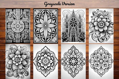 Gothic Mandala Coloring Books - CraftNest