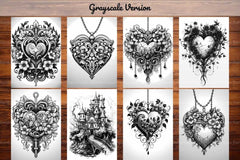 Gothic Valentines Day Coloring Books - CraftNest